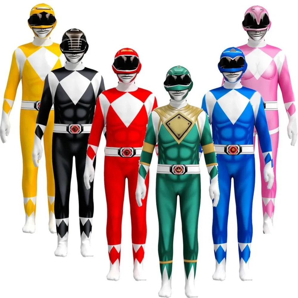 Adult Morpher Superhero Samurai Sentai Shinkenger Cosplay Fantasia Halloween Costume Mask for Men