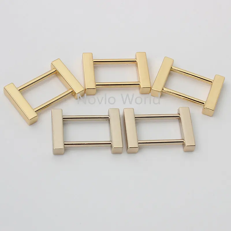 30-50PCS Metal Detachable Ring Buckles For Leather Craft Handbag Bags Straps Belt Loop Webbing Open Square Hanger Accessories