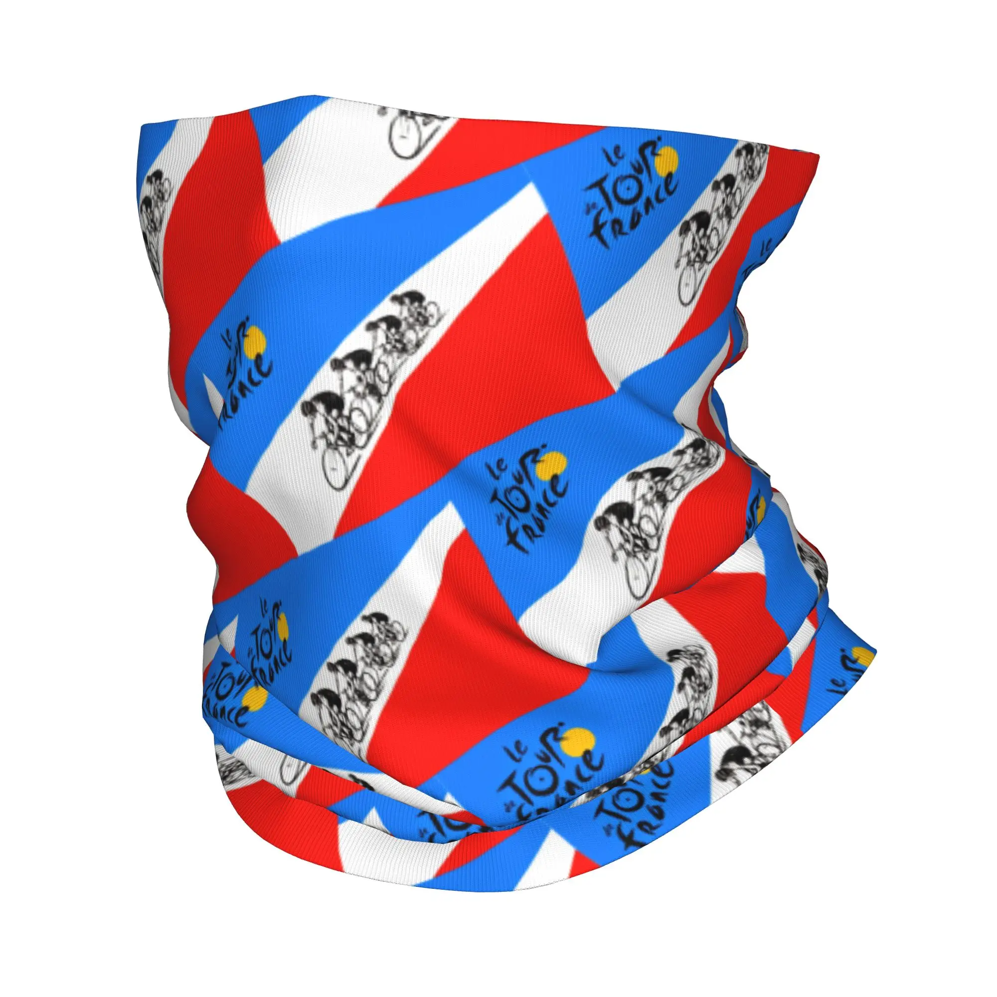 Custom France TDF Tour  Winter Headband Neck Warmer Men Women Ski Cycling Tube Scarf  Face Bandana Gaiter