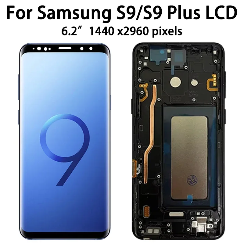 TFT Quality For Samsung S9 G960 Lcd Display Digital Touch Screen with Frame Assembly For Samsung S9+ S9 Plus G965 Display