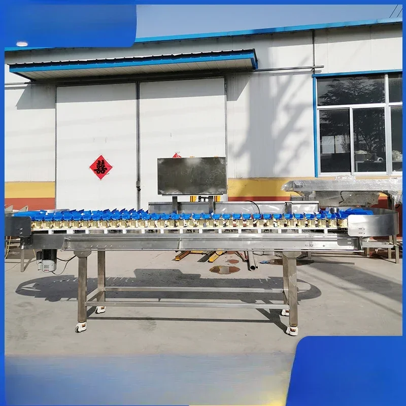 Sorteermachine voor kippenpoten wegen