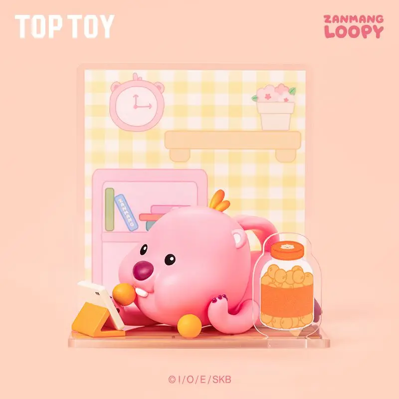MINISO TOPTOY متوفر في المخزون أصيلة LOOPY لطيف اليومية سلسلة صندوق أعمى رائعة الحلي الأطفال مفاجأة لعب هدايا العيد