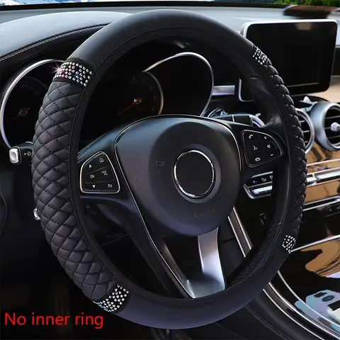 10 best sales fiat 500 leather steering wheel cover - №2