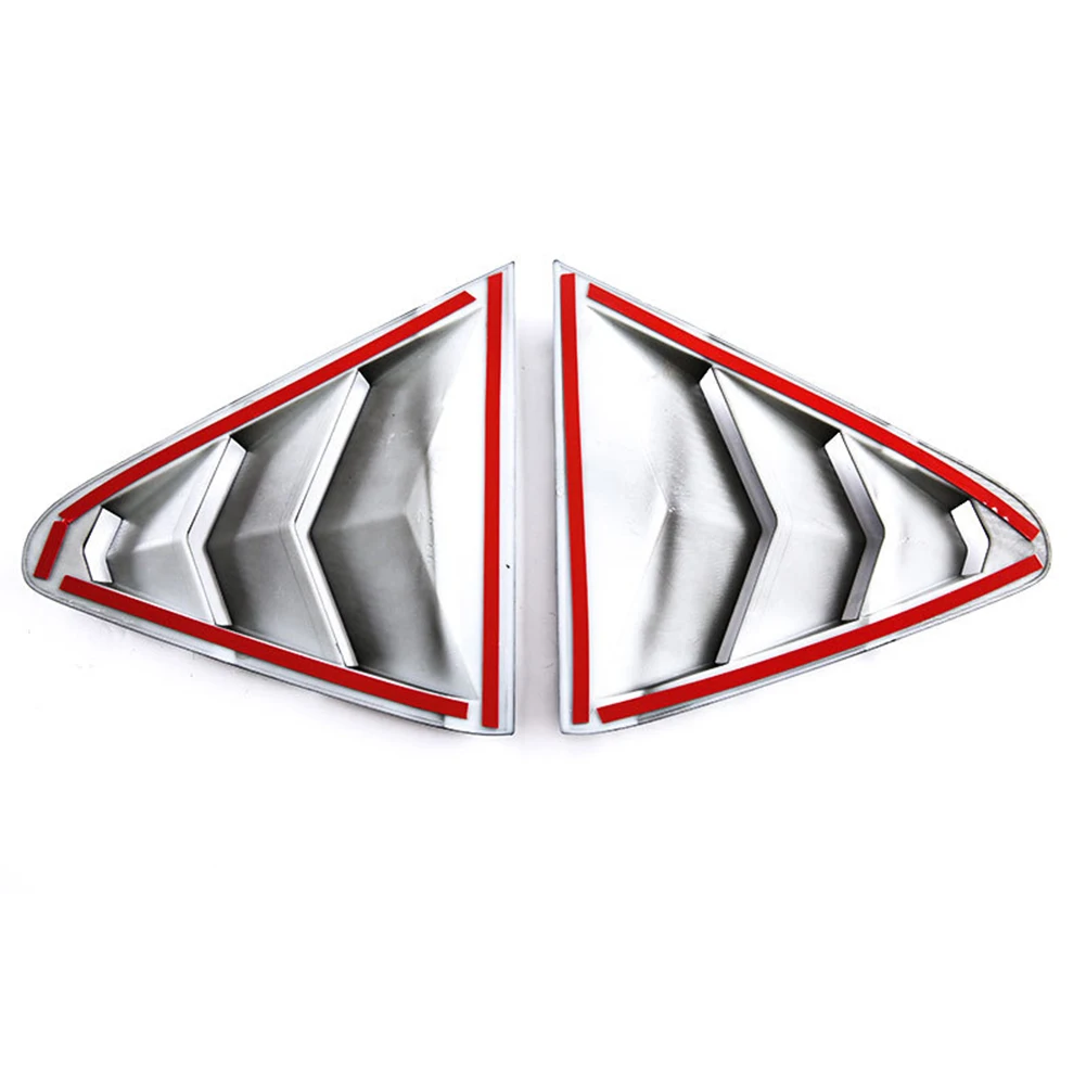

2PCS For WRX STI VB Car Rear Window Quarter Louver Cover Side Vent Shutter Trim