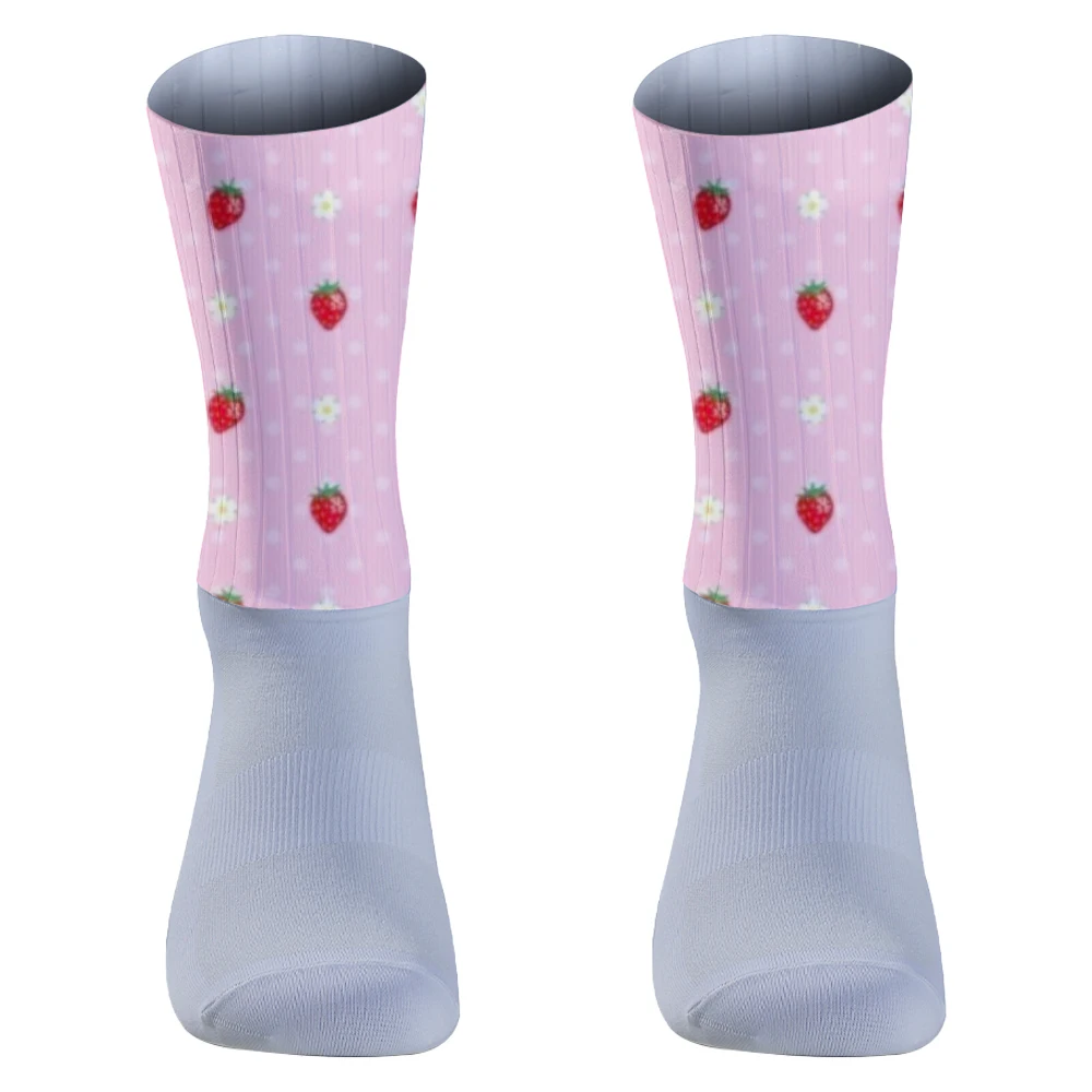 Neue sportlich gepolsterte Basketball-Rad socken Frauen Männer Sport Socken mit Strand baum Design bequeme Kompression