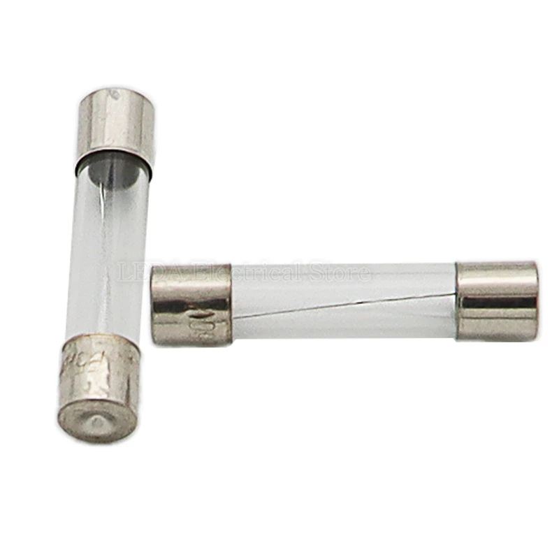 20Pcs Sell 5*20mm 6*30mm Fast Blow Glass Tube Fuses 5x20mm 6x30mm 250V 1A 2A 3A 3.15A 5A 6.3A 8A 20A 25A 30 AMP Fuse