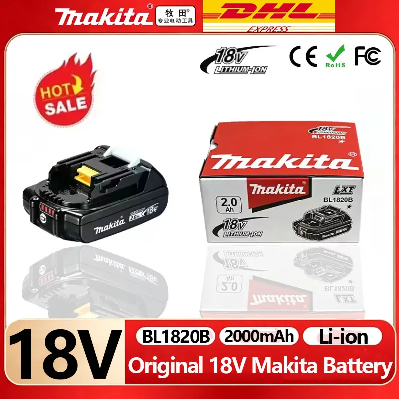 

2.0Ah Makita18V BL1830 BL1815 BL1860 BL1840 2000mAh Replacement Power Tool Battery For Makita Rechargeable Battery 2Ah Battery