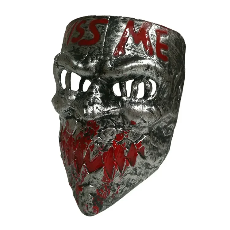 Graffiti töten mich Maske Smiley-Maske menschliche Entfernung Plan Maske alte Männer und Frauen küssen mich Maske Halloween-Maske Voll gesicht Cosplay-Maske – Detail 21