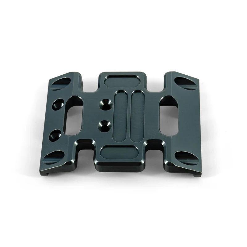 Axial Scx10 Upgrades Parts Metal Aluminum Alloy Chassis Gearbox Mount Transmission Holder Skid Plate For 1/10 Rc Car Accessories