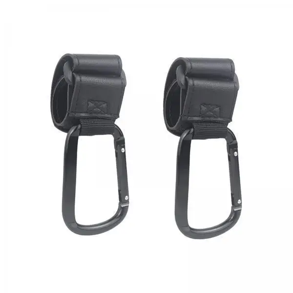 3x2 Pieces Baby Stroller Hooks Clip Pram Hooks for Shopping Cart Grocery Bags