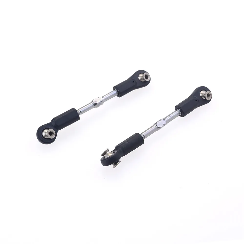 FBIL-2Pcs 8124 Metal 75-85Mm Steering Rod For 1/8 Zd Racing 9116 9020 9072 9071 9203 08425 08426 08427 08428 Rc Car Parts
