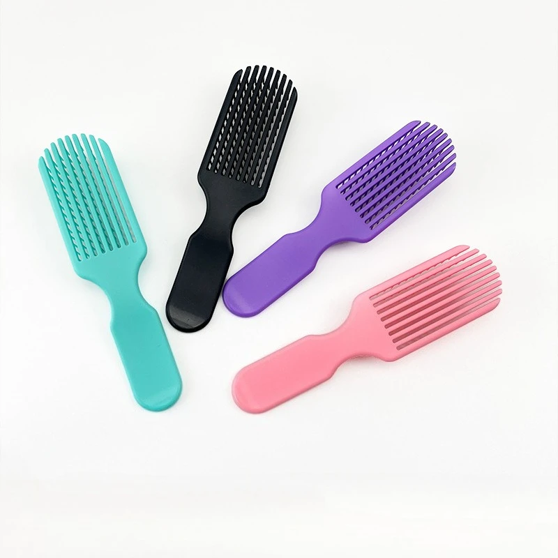 Salon Hair Comb Ventilated Comb Hollow Brush Anti-tangle Rib Comb Anti-static Massage Hair Comb Wet Dry Dual Purpose Comb Tools