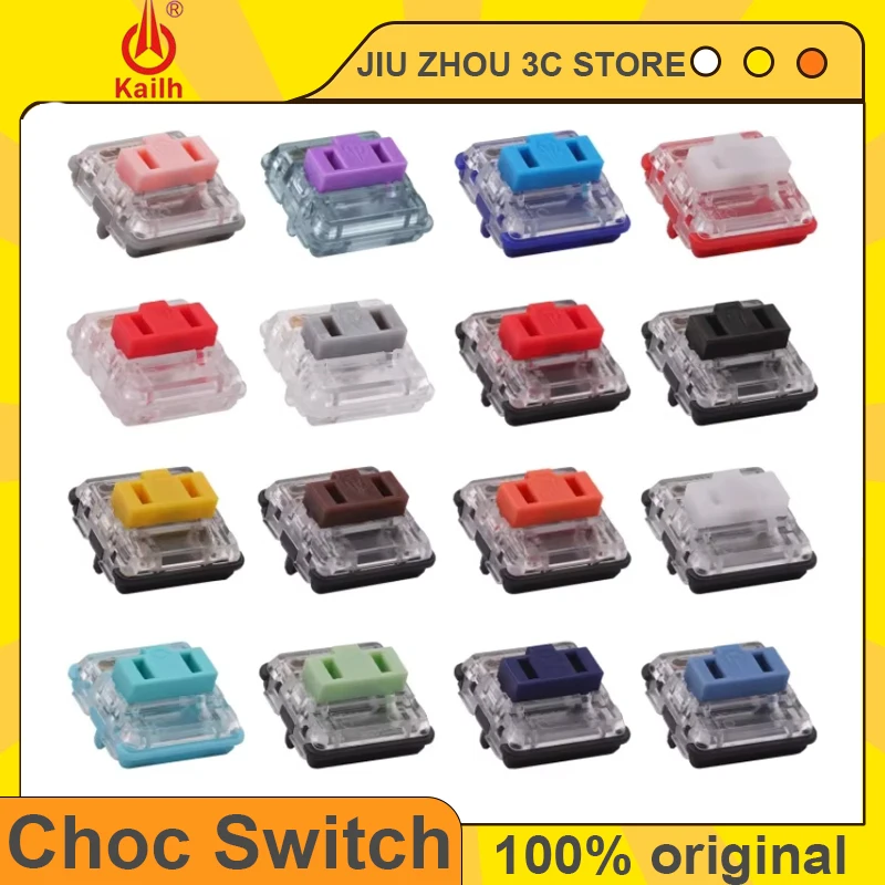 

Kailh Low profile Choc Switch 1350 RGB For Keyboard Crystal Red Pro Pale Blue Pink Robin Silver Brown White Yellow Orange Custom