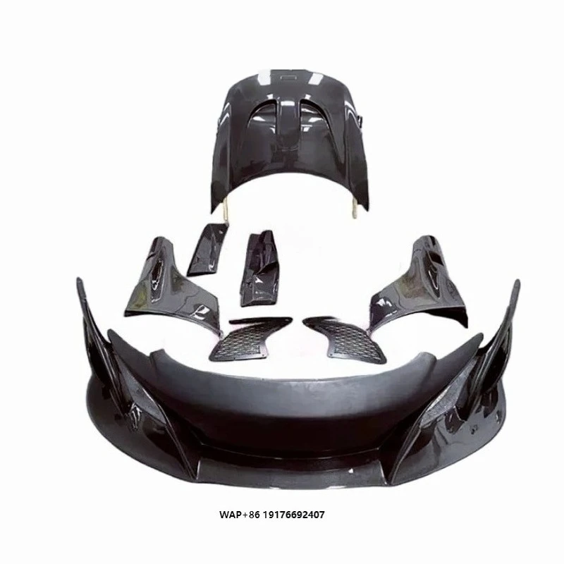 For McLaren 650S Upgrade 675LT Glass Fiber or Semi-carbon Fiber Front Bumper Side Skirt P1 Rear Bumper Cover Body Kit