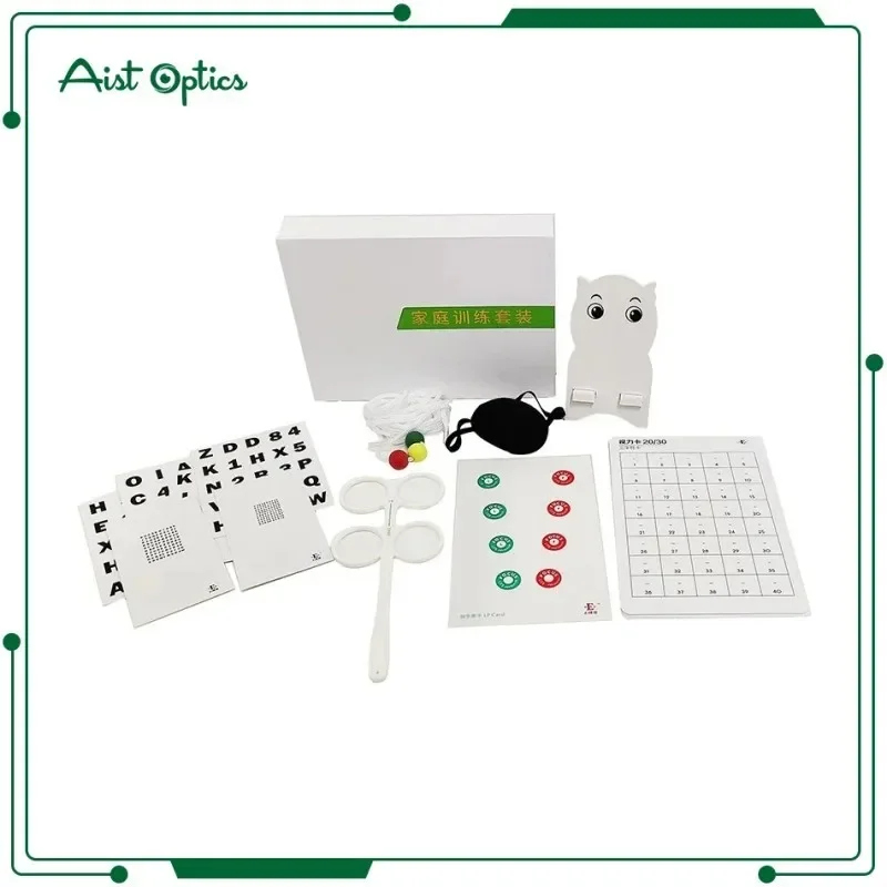 A-02 Vision Therapy Kit Home Vision Training Set Binocular Vision Exercise Kit Eye Training Equipment Set