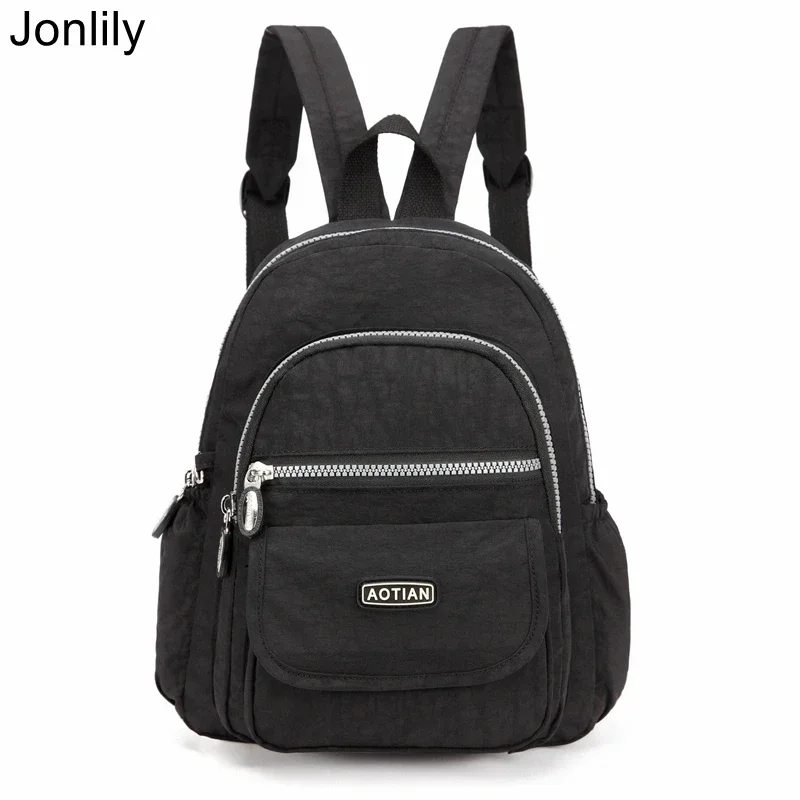 Jonlily Women Nylon Mini Backpack Lightweight Daypack Travel Bags Teens Casual Purse Shoulder Bag for Ladies and Girls -KG407