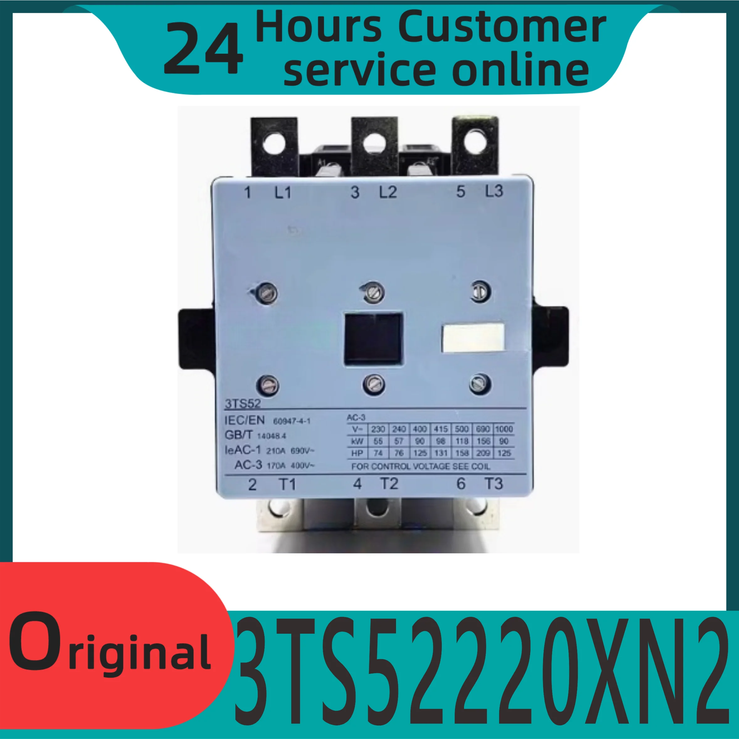 

New original AC contactor 3TS52220XN2 3TS52 22-0XM0 220V