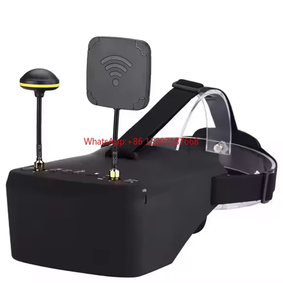 LS-800D FPV G0ggles with DVR 5.8G 40CH 5 Inch 800x480 Diversity Video Headset Build in Battery Head Tracker RC FPV Racing