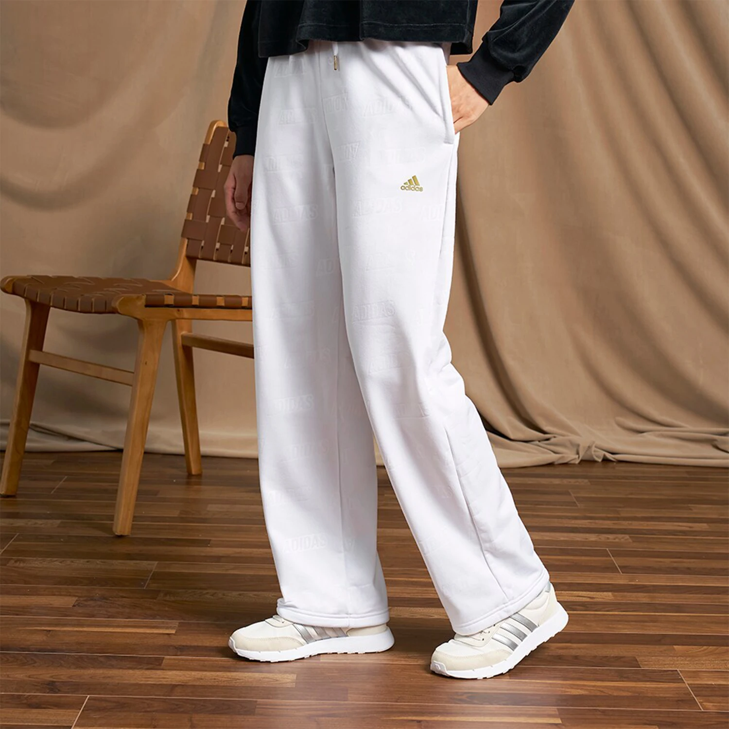 Adidas genuine 2023 Fall New Women's Loose Casual Pants IJ9627