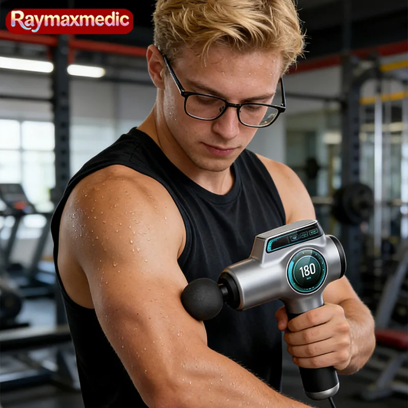 

Портативный вибрационный массажер Raymax 99 Speed, подходит для глубокого расслабления мышц и фитнеса для тела, шеи и спины.