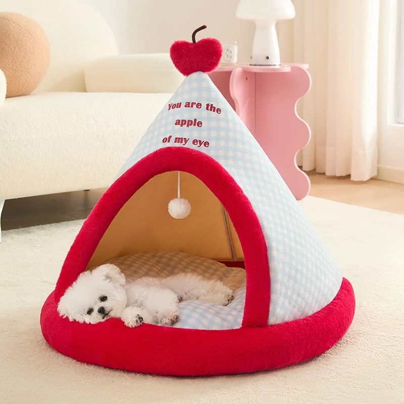 Cama para Mascotas, Cálida y Acolchada para Invierno, Cama Cerrada para Gatos, Caseta para Perros, Cama para Perros, Casa para Mascotas, Cama para Perros, Artículos para Perros