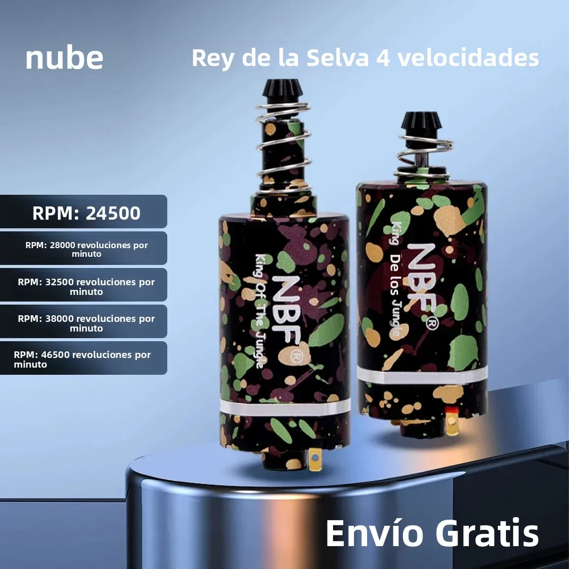 NBF venta al por mayor 480 Motor AEG sin escobillas regulación de cuatro velocidades para armas Airsoft M16/M4/MP5/G3/P90 V2 V3 cajas de cambios