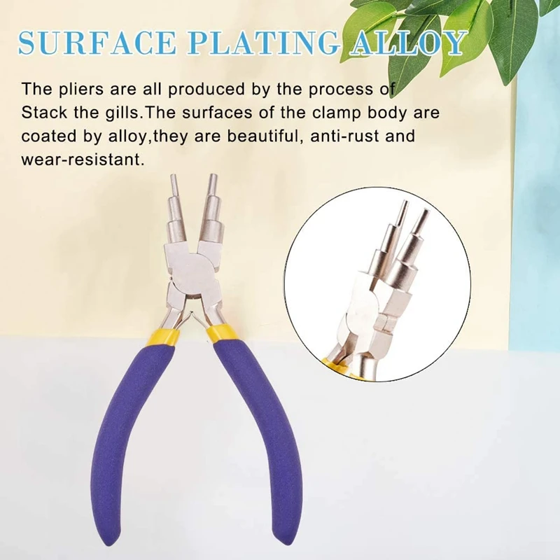 Jewelry Pliers Set Craft And Jewelry Tool Set (Box Joint Structure)-Round Nose/Pointed Tip Cutting Pliers