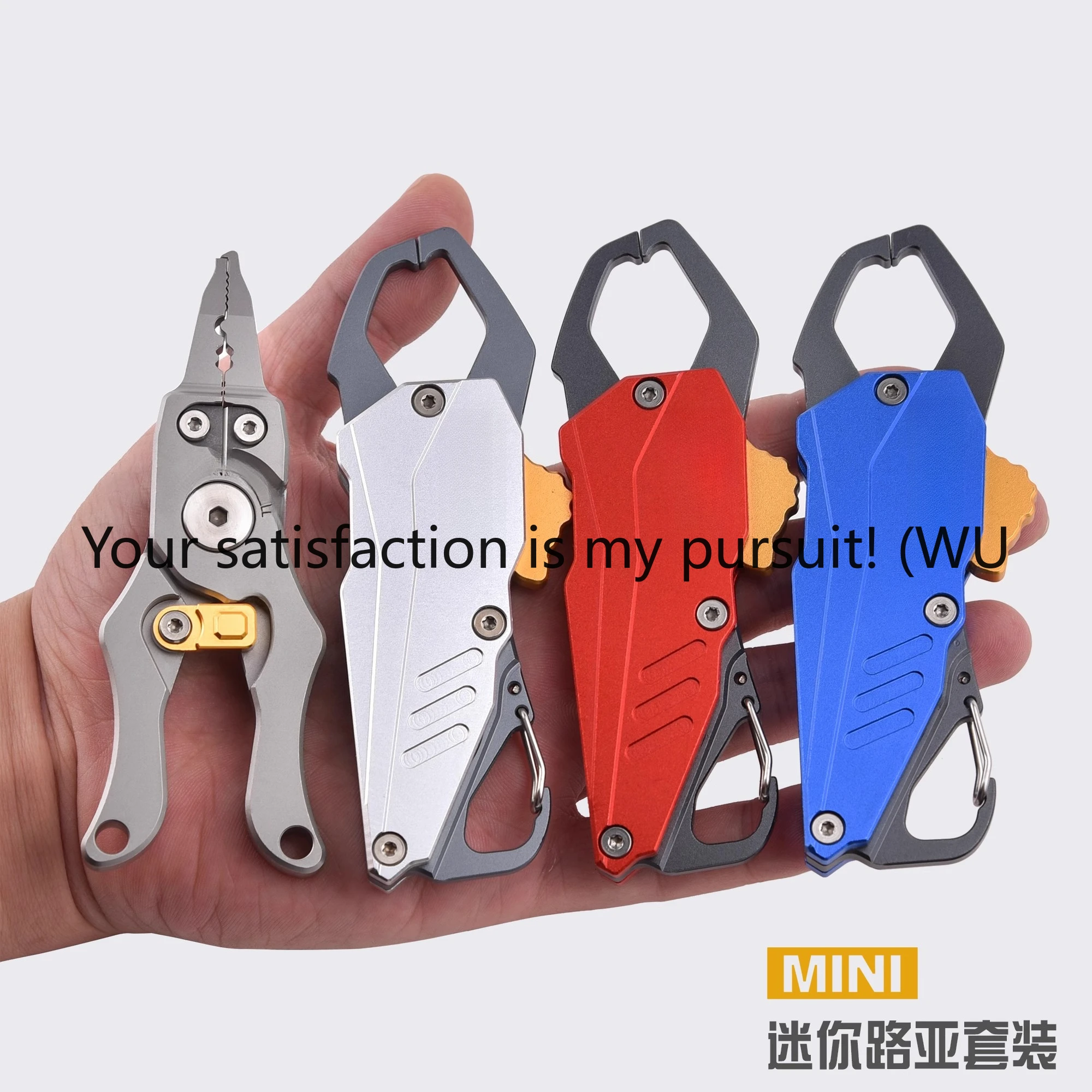 

Stainless steel micro-object open-ring shear PE wire portable fishing gear stream mini aluminum alloy fish control device