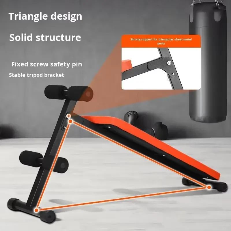 Adjustable Sit Up Bench Home Gym Abdominal Exercise Board Multi Function Fitness Equipment for Core Strength Training Workout