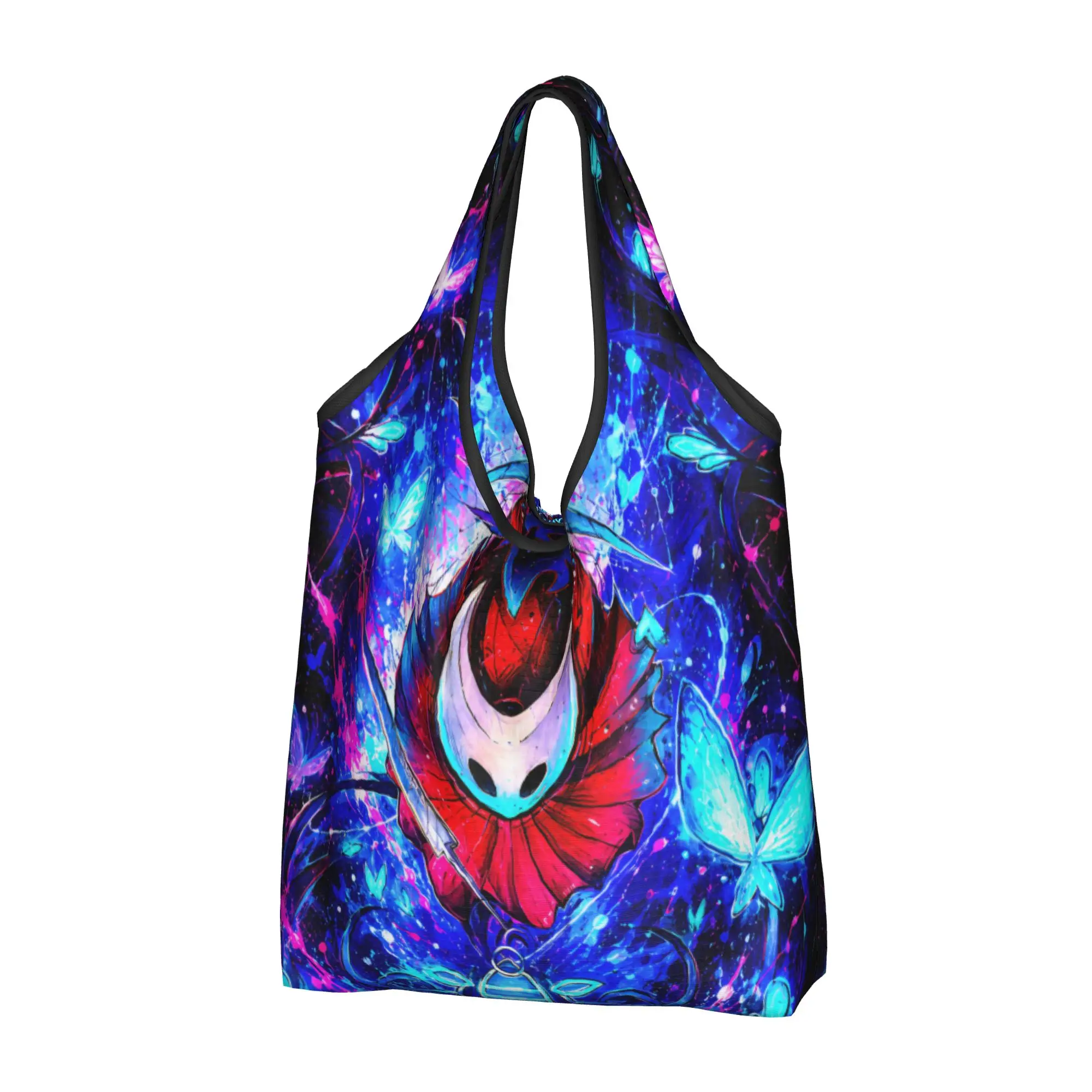 S-Silksonges Cartoon Game Grocery Shopping Tote Bags Women Custom Japan Shopper Shoulder Bags Large Capacity Handbags