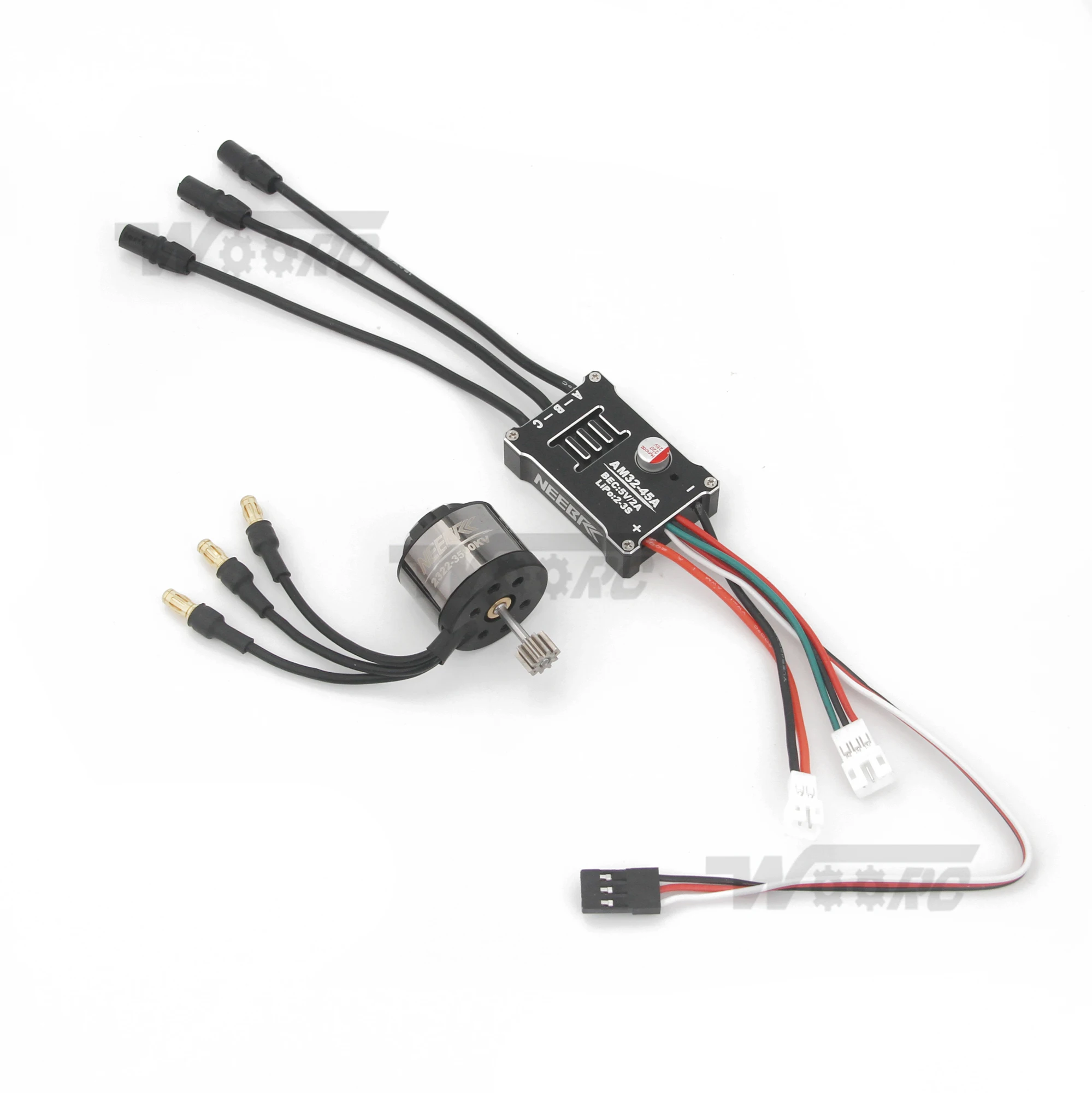 1/12 RC coche trepador MN300 2322 2600KV 3500KV Motor sin escobillas AM32 45A Metal ESC enchufe Original para tanque 300 Kit de energía de actualización