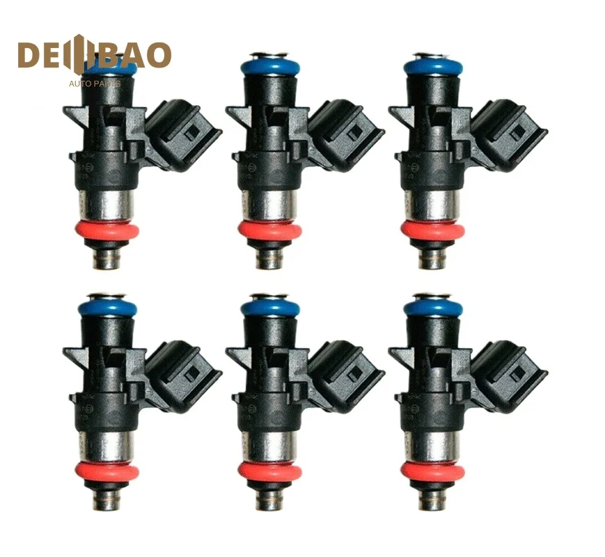 6PCS Fuel Injectors For Chrysler Dodge Durango Ram Jeep Wranger 3.6L V6 OEM 0280158233 05184085AC 05184085AD 4G2269 FJ1147