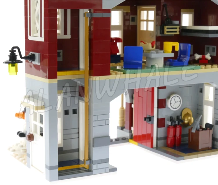 1197 pz Creativo Esperto Villaggio Invernale Stazione di Fuoco Camion Albero Di Natale 11041 Building Blocks giocattoli Compatibile Con Il Modello
