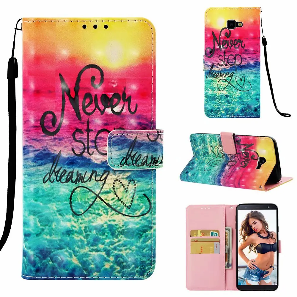 เคสพลิกภาพวาด 3 มิติ สำหรับ Infinix Hot 12i 12 Play 11 10T 10i 10 Lite 9 8 ป้องกัน RFID หนัง 3 ช่องใส่บัตร สายคล้องมือ ปกหนังสือ