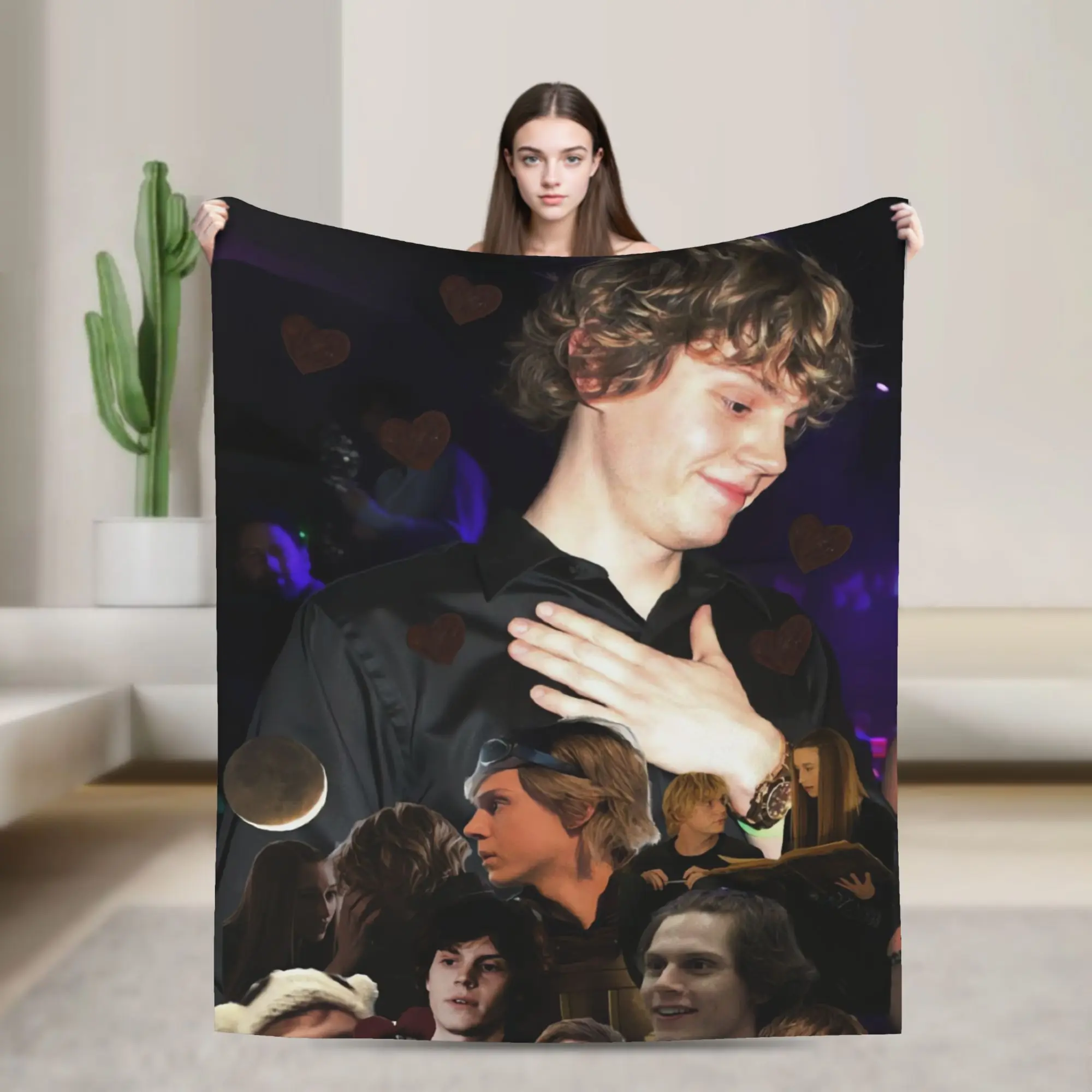 Super Warm Blankets Travel Moody Evan Peters Dark Stage Shot Throw Blanket  Flannel Bedspread For Couch Bed Sofa Bed Cover