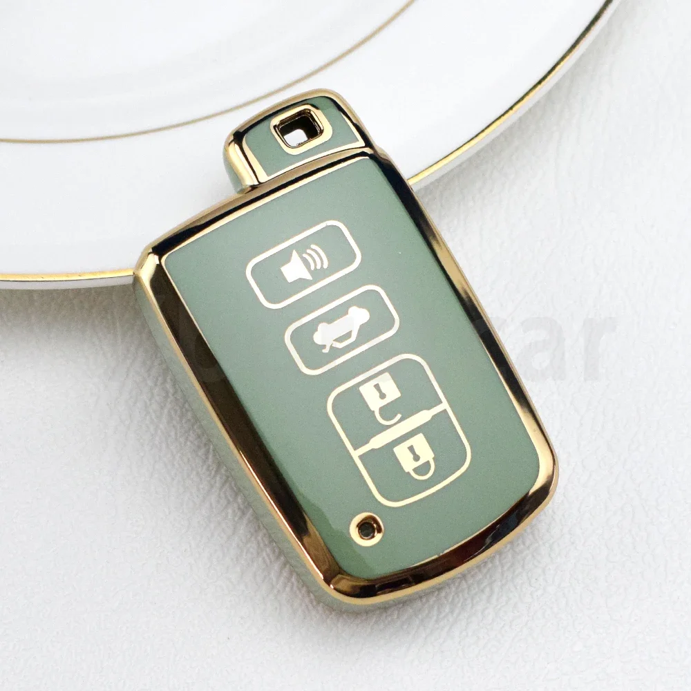 For Toyota Camry Corolla RAV4 Highlander Avalon 2015 - 2017 4Buttons Car Key Case Cover Smart Control Protector Shell Holder
