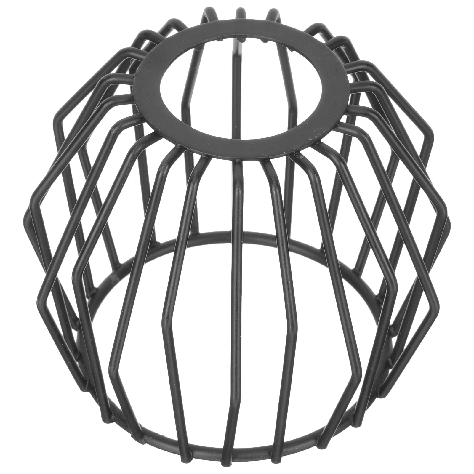 

Wrought Iron Lampshade Chandelier Shades Pendant Light Black for Bulb Decorative Covers Ceiling Hanging