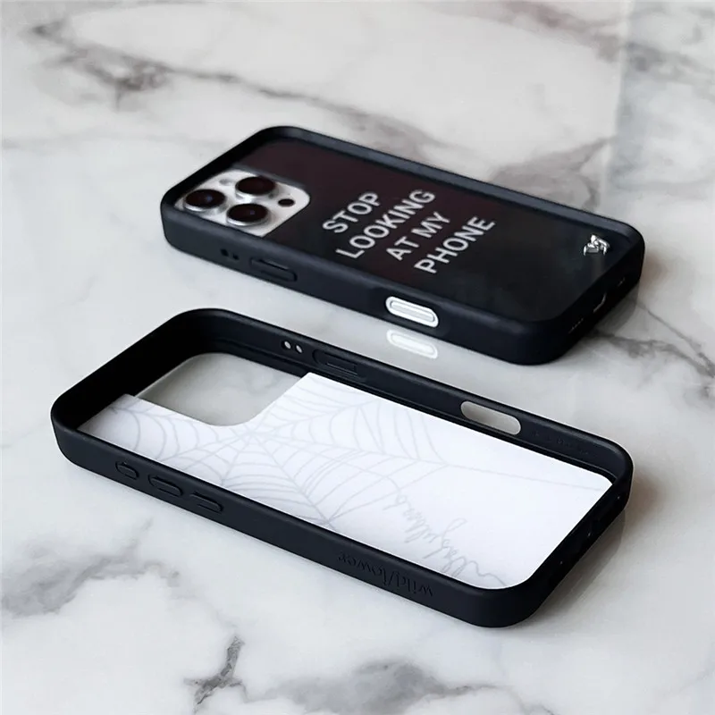 حافظة لهاتف آيفون 11 12 13 14 15 16 17 Pro Max Plus 16pro Air Angel Cross English Marble wf غطاء هاتف #6