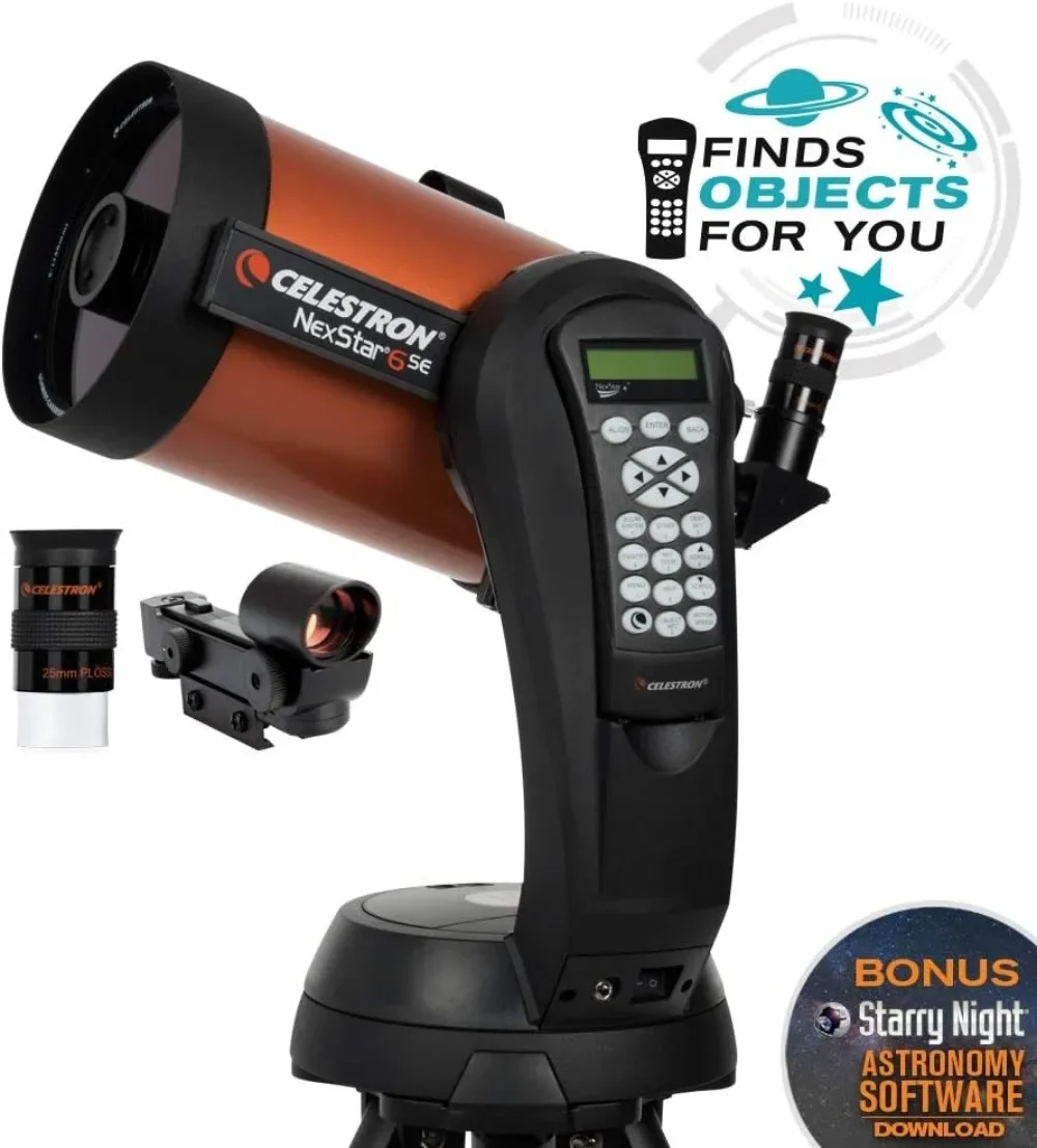 NexStar 6SE Telescope Computerized Telescope for Beginners and Advanced Users Fully-Automated GoTo Mount SkyAlign Technology