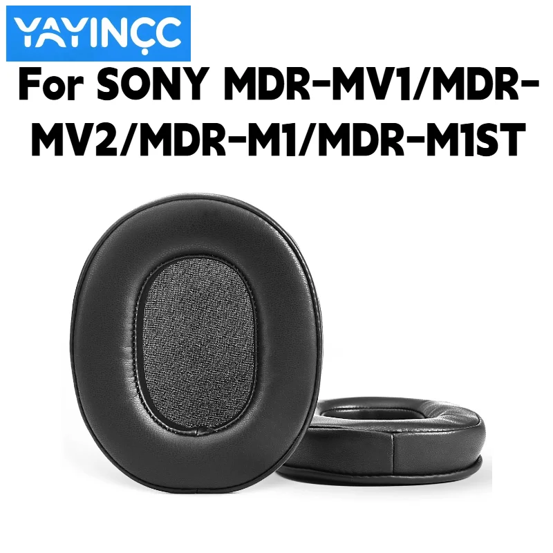 Ersatz-Ohrpolster aus Proteinleder, einfach zu installieren, für SONY MDR-MV1/MDR-MV2/MDR-M1/MDR-M1ST Kopfhörer, Ersatzteile für Ohrmuscheln. – Detail 6
