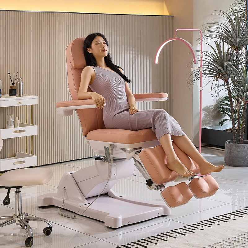 

Professional Pedicure Chair Foot Therapy Tattoo Foot Soaking Bed with Rotating Electric Lifting Beauty Bed