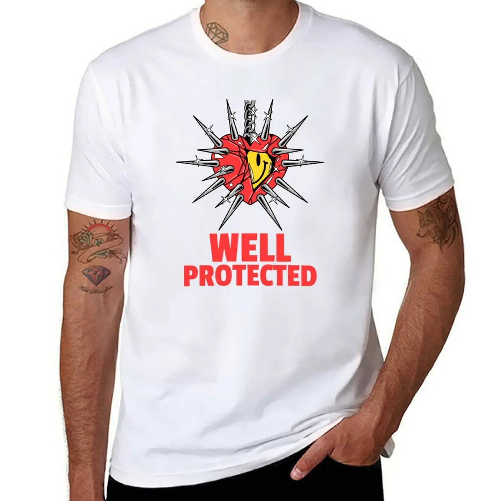 

Spike Protected T-Shirt cotton t shirt man t shirt man luxury T-Shirt