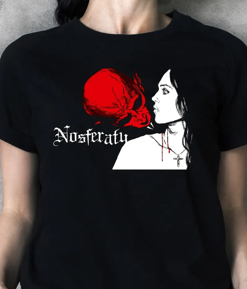 NOSFERATU shirt - Movie shirt, Geek Movie lover shirt, Horror shirt, Graphic Tee, Werner Herzog, Klaus Kinski Retro Tee Oversize