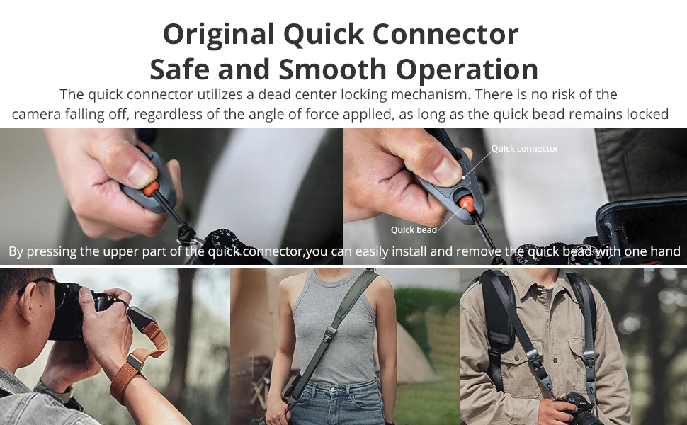 PGYTECH Upgrade Kamera-Umhängegurt Schultergurt mit Schnellverschluss-Schnallen für Fotografen Kameragurte für Canon Sony SLR/D – Detail 3