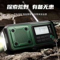 Multifunction Emergency Crank charging power station Radio FM/AM/SW/ Portable Radio with power bank, camping torch,reading lamp