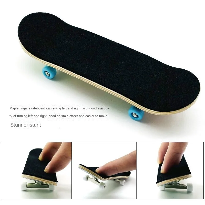 Finger Skateboard Professional Board giocattolo creativo per bambini Fingertip Skateboard a quattro ruote modello giovanile doppio