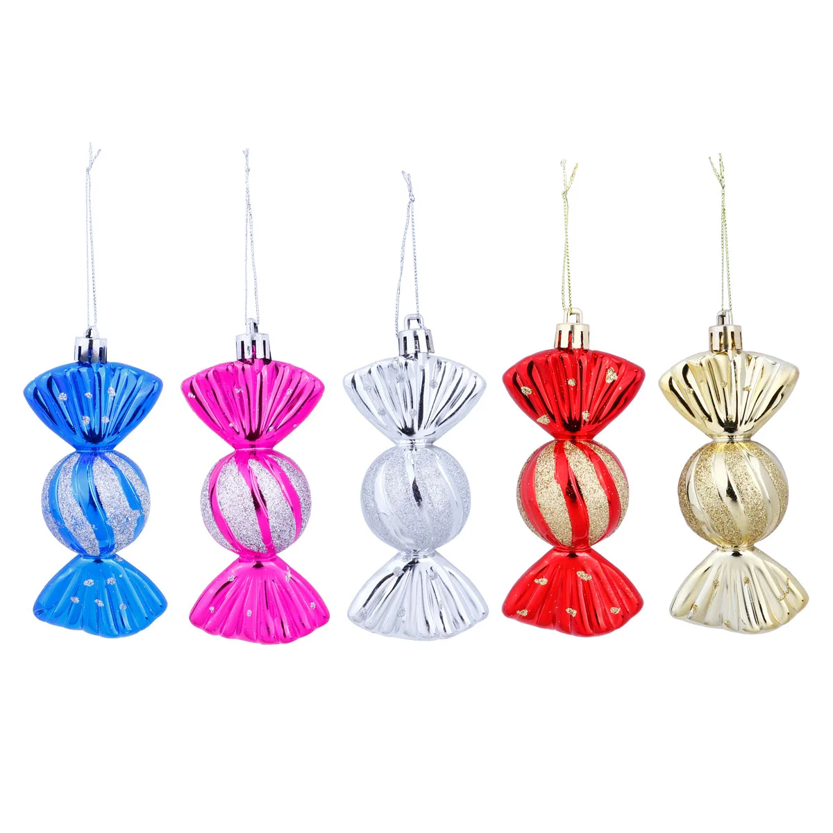 Christmas Decoration Tree Balls Candy Pendant Gold Powder Child Gifts Decorations