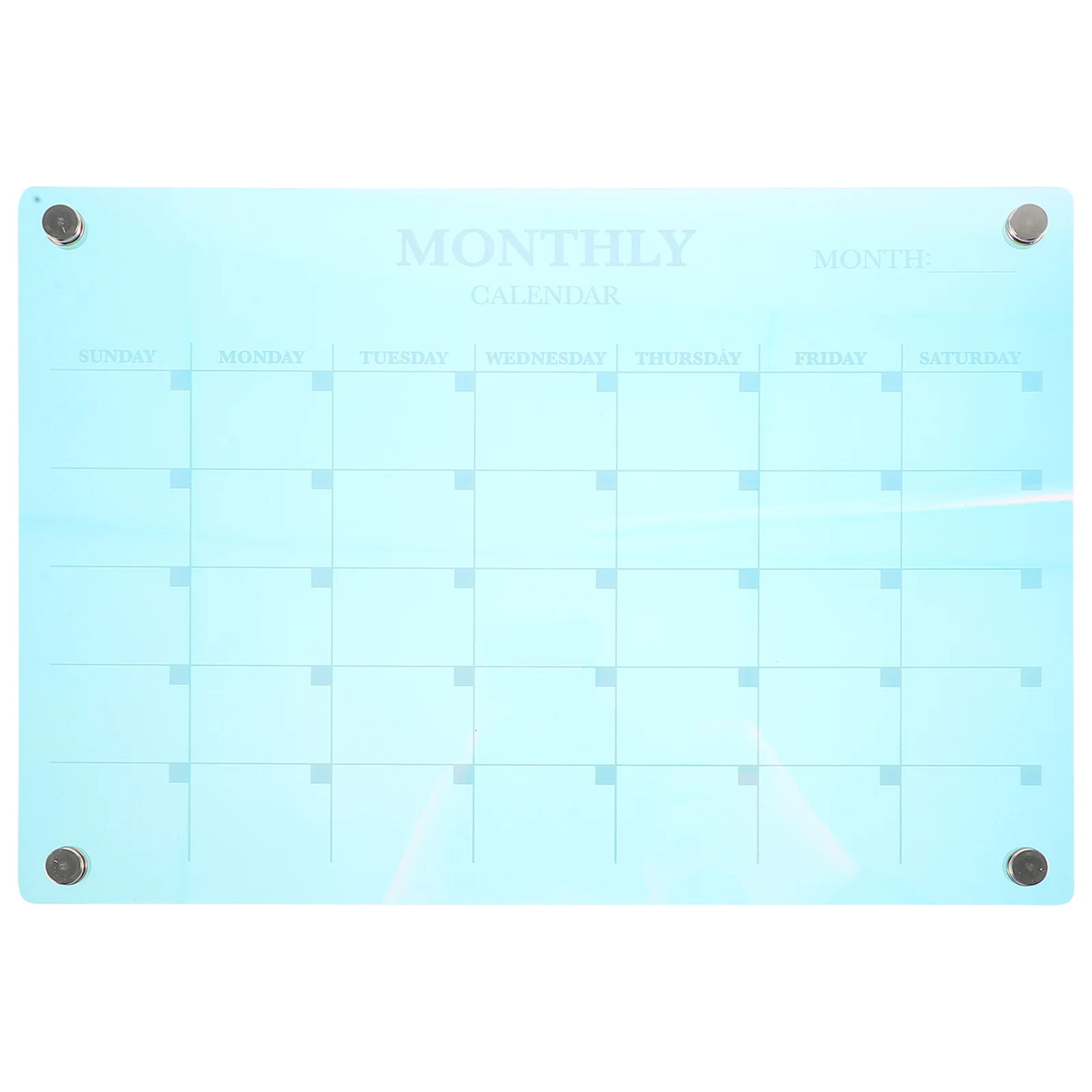 

Magnetic Writing Board Acrylic Monthly Planner F Colored Fridge Dry Erase Calendar for Whiteboard