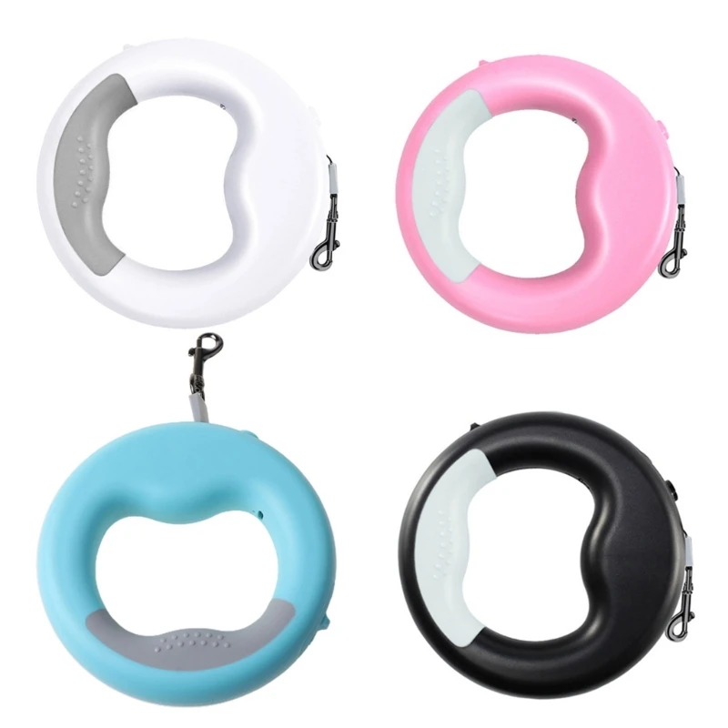 D0AD Durable Automatic Retractable Pet Puppy for Cat Traction Rope with Rechargeable LED Light Walking Dog Belt Leash