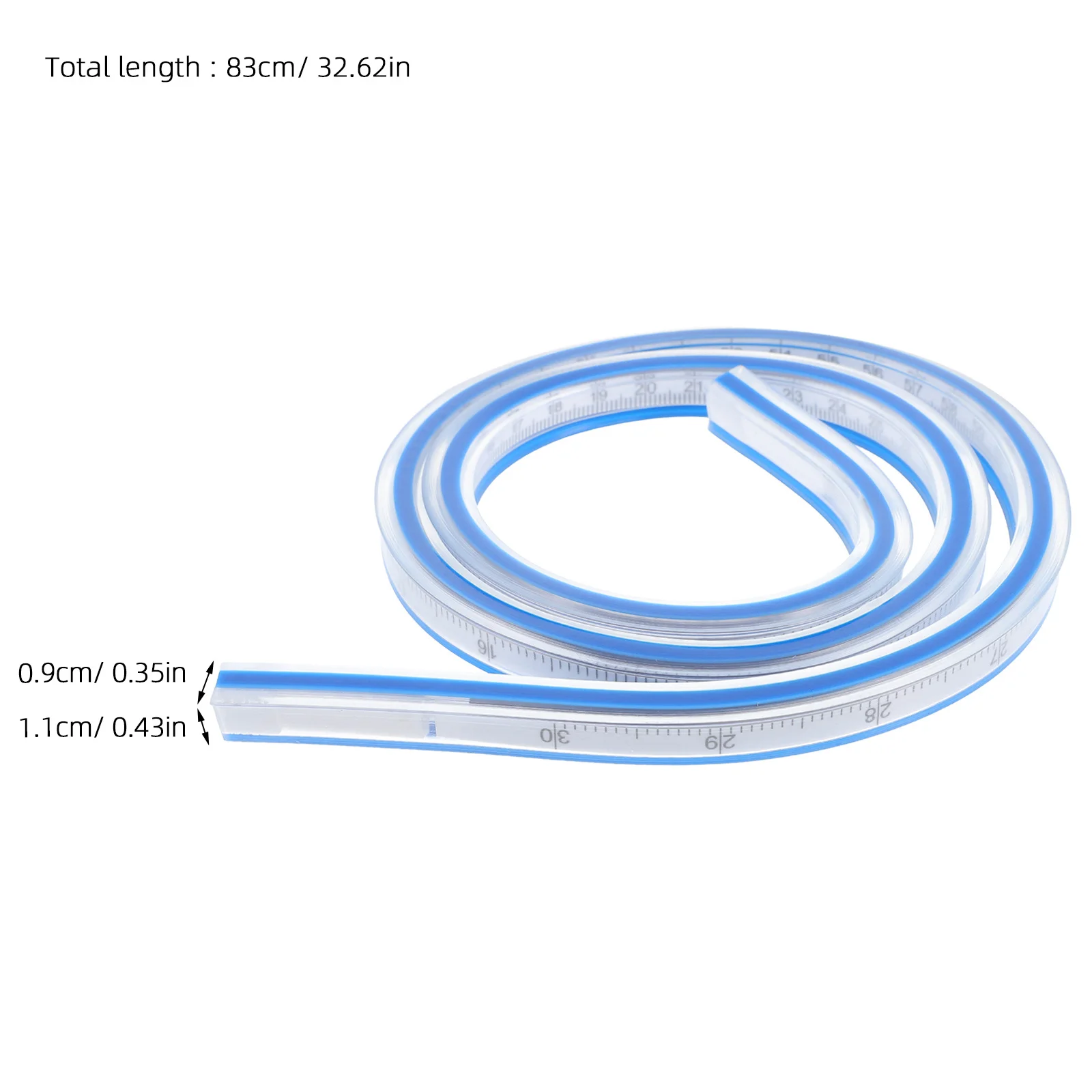 Flexible Curve 60Cm Multi-Function Snake Shape Measuring Tool For Sewing Drafting Pattern Grading Crafts Bust Ruler Hemming